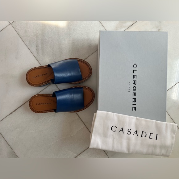 Clergerie  Made in France, beautiful blue, size 6 - Picture 4 of 5